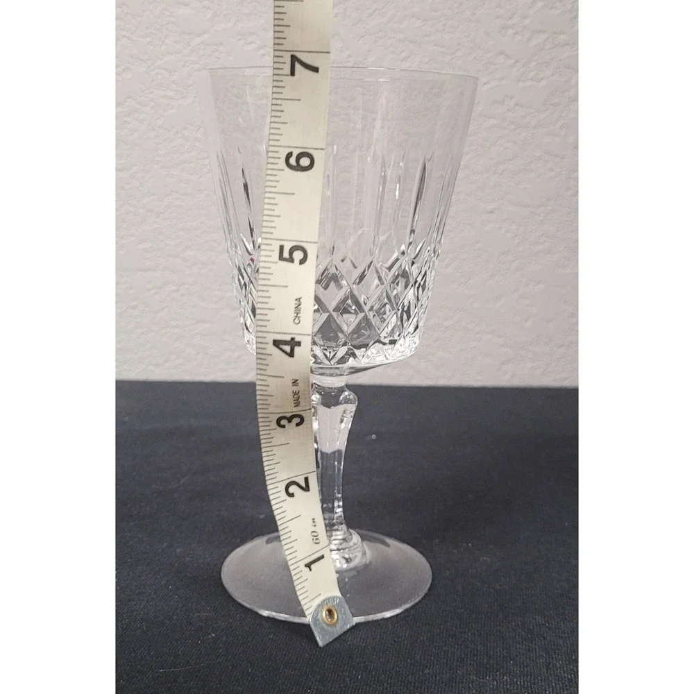 Vintage Princess Grace French Lead Crystal Water Goblets Set of 8 w/ Boxes Read